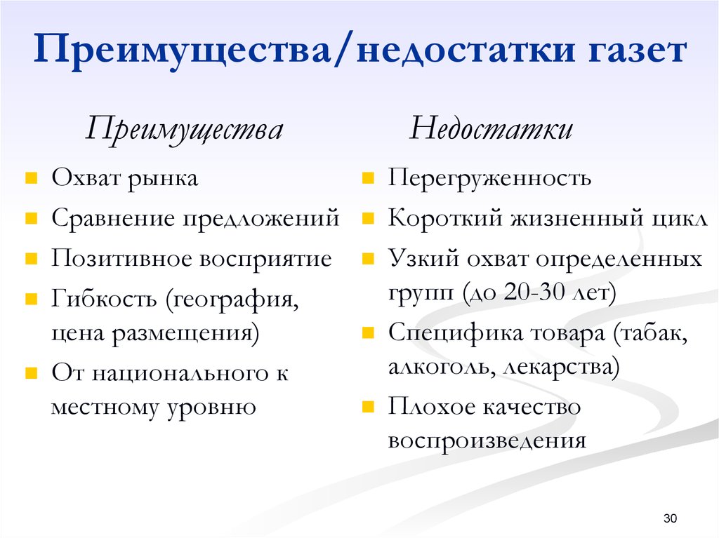 Плюсы и минусы печати. Достоинства и недостатки газет. Преимущества газет. Плюсы и минусы газет и журналов. Плюсы и минусы газет.