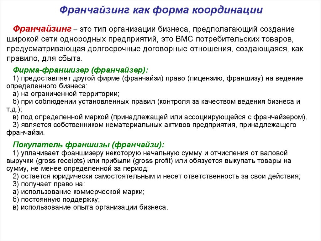 Франчайзинг это. Франчайзинг. Франчайзинговая форма организации бизнеса. Форма организации франчайзинга. Франчайзинг как форма организации бизнеса.