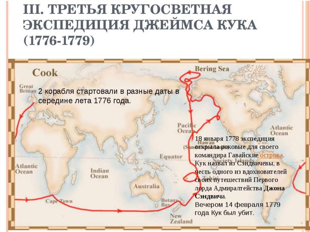 Кругосветные путешествия джеймса кука