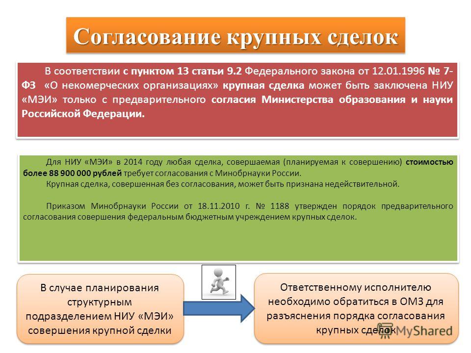 Порядок согласования крупных сделок