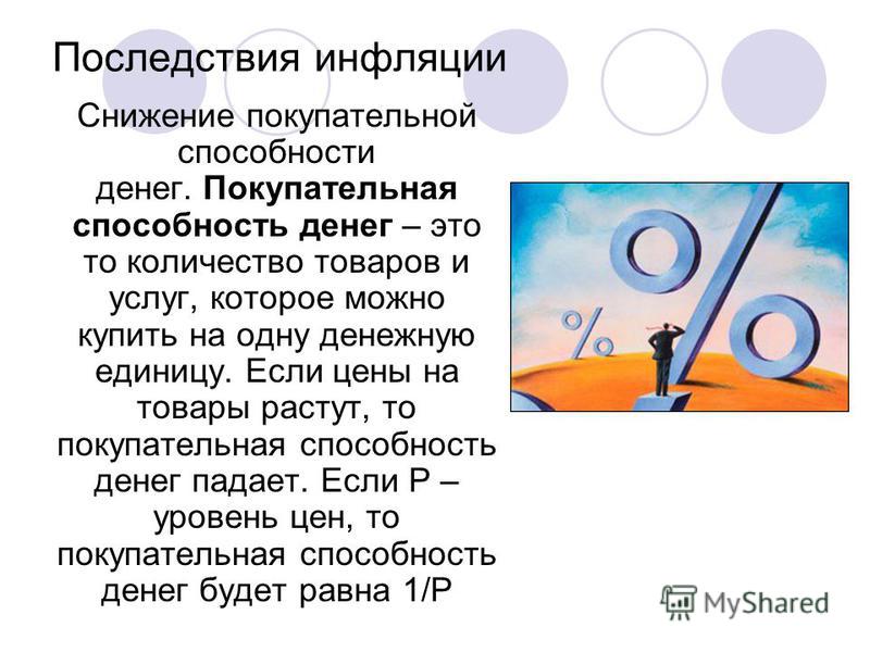 Инфляция это снижение покупательной способности денег. Покупательная способность денежной единицы это. Покупательная способность денег снизилась. Последствия снижения покупательной способности.