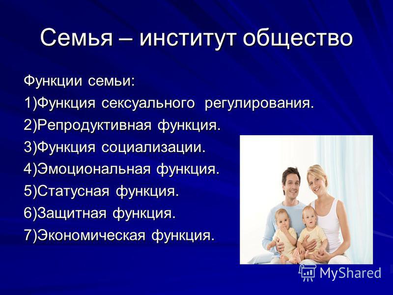 Статус института семьи. Функции семьи. Понятие и функции семьи. Типы семьи и функции семьи. Термины функции семьи.
