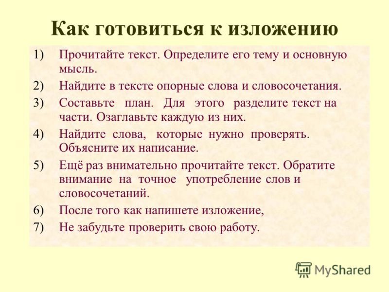 Перескажите основные события рассказа в соответствии с планом