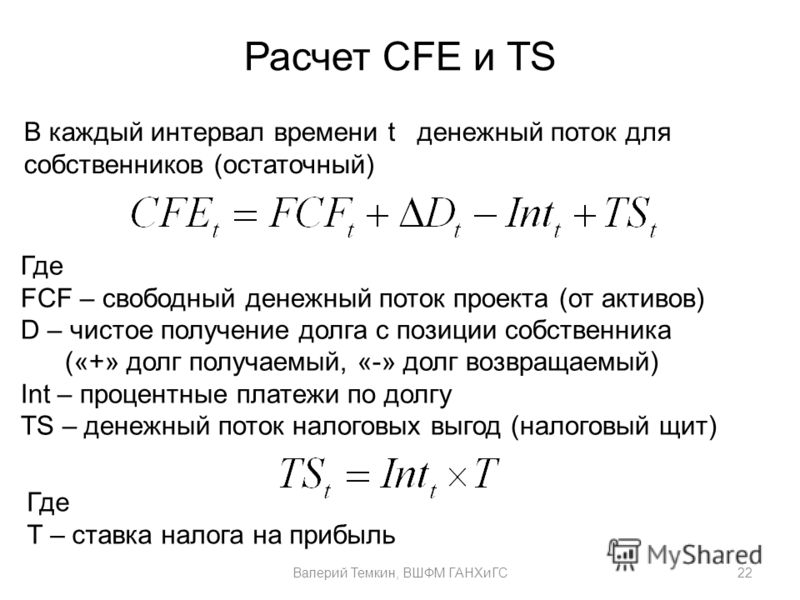 Fcf проекта это