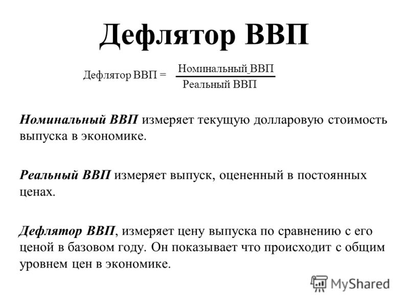 3 дефлятор ввп равен. Индекс-дефлятор формула расчета. Дефлятор ВВП формула расчета. 1.Методы расчета ВВП. Дефлятор ВВП. Реальный ВВП формула через дефлятор.