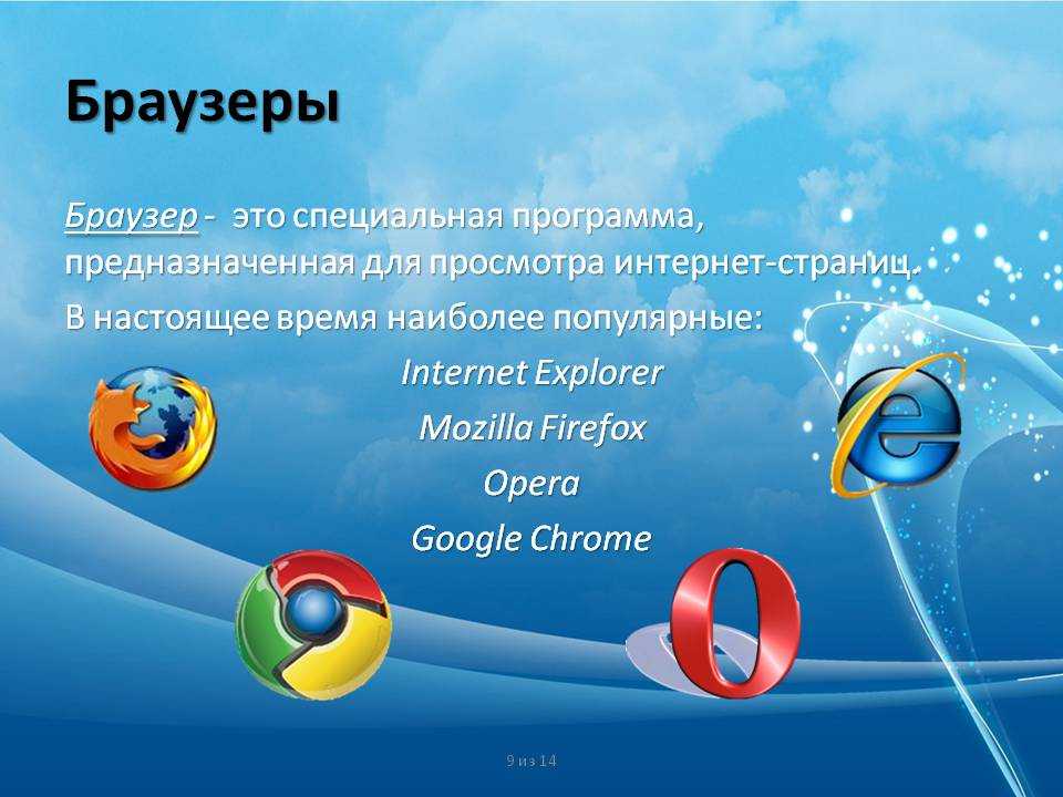 Презентация на тему браузеры виды отличия 12 слайдов