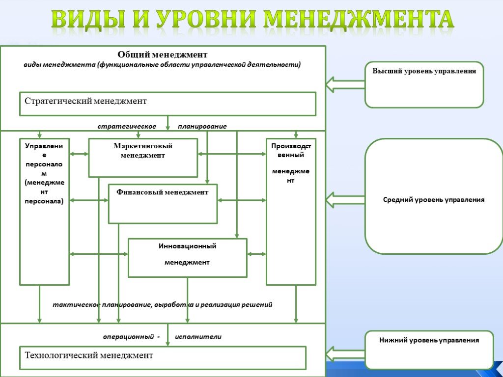 Виды управленческих. Виды и уровни менеджмента. Виды менеджмента общий. Функциональные виды менеджмента. Виды менеджмента. Уровни менеджмента..