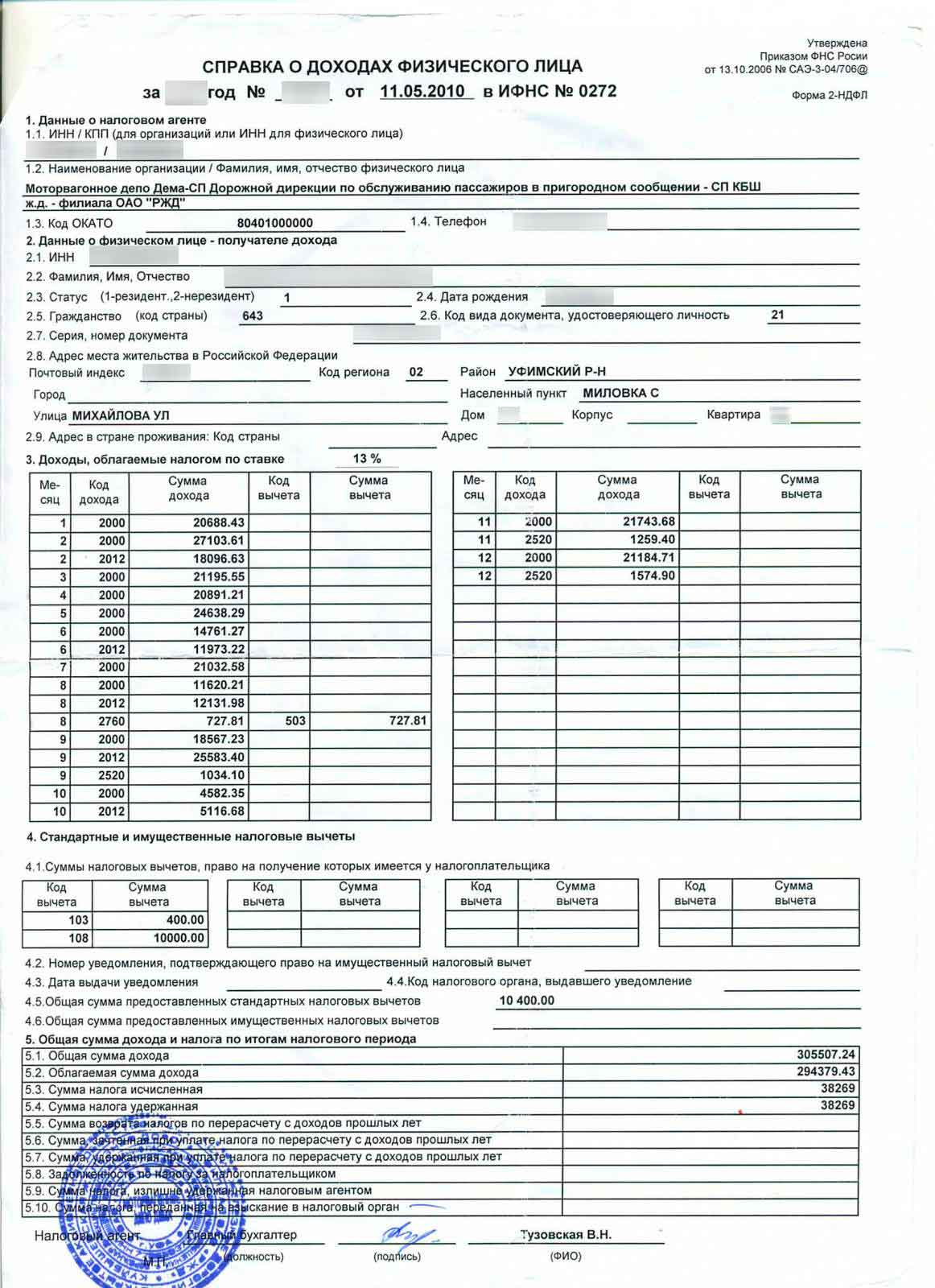Справка о доходах самозанятого лица образец