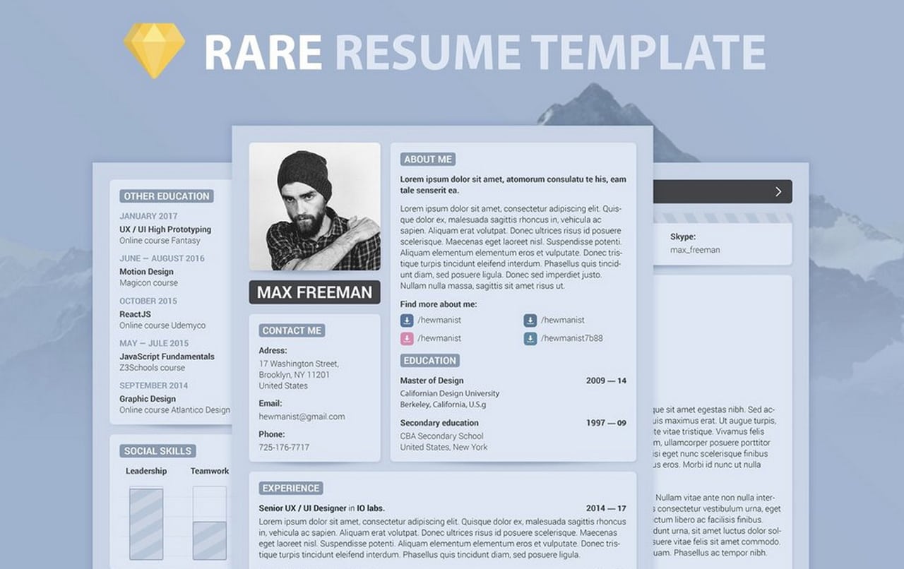 Rare Resume Template
