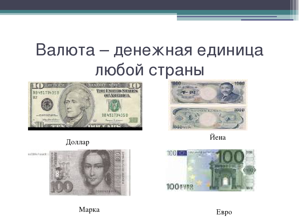 Деньги разных стран 3 класс