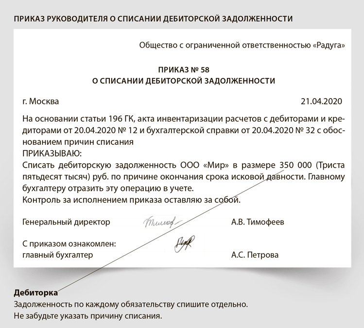 Приказ о списании транспортного средства в связи с полным износом образец