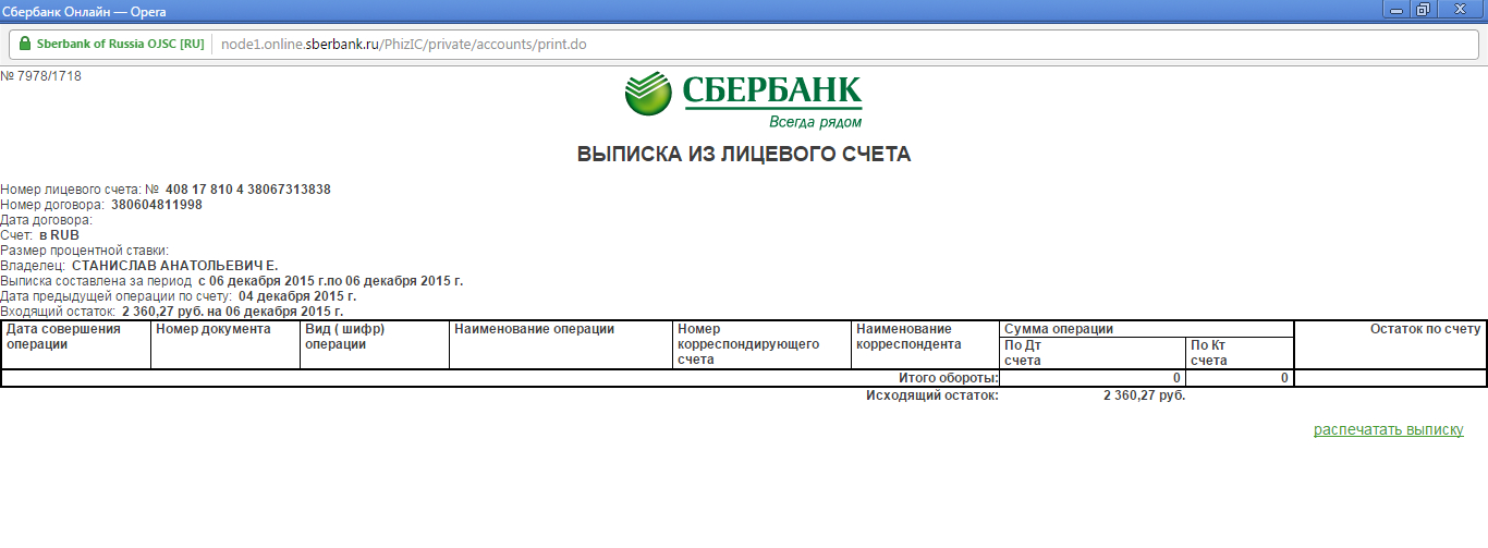 Как получить выписку лицевого счета сбербанк. Выписка с расчетного счета Сбербанка. Выписка лицевого счета Сбербанк. Выписка из лицевого счета банка. Банковская выписка по расчетному счету.