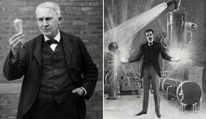 Лампочка Эдисона и переменный ток Тесла