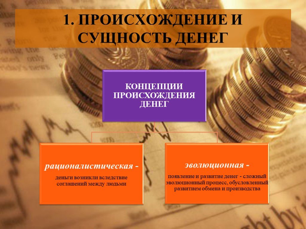 Возникновение и сущность. Происхождение и сущность денег. Деньги их сущность и происхождение. Концепции развития денег. Возникновение и сущность денег.