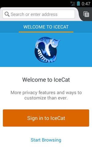 open source android browser - icecat