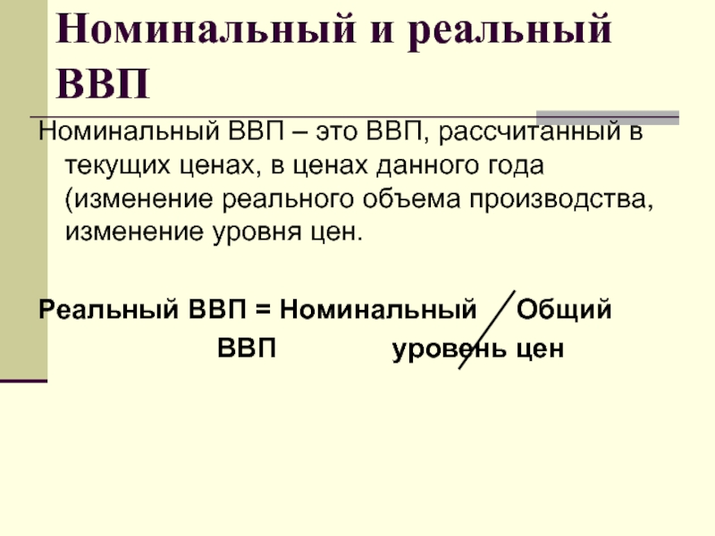 Номинальный ввп